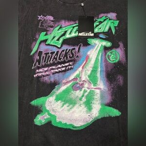 Helltstar Black Graphic Tee - Short Sleeve